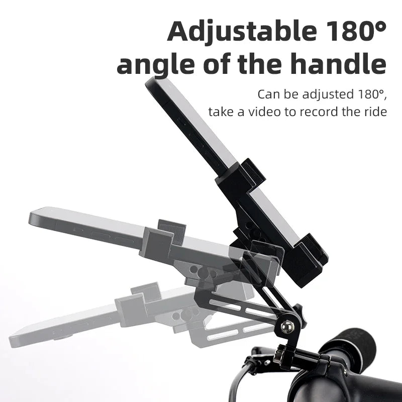 ROCKBROS Bicycle Phone Holder 4.7-7.09 inch High Strength Aluminum Alloy Mobile Phone Mount Cell Phone Stand Bike Accessories