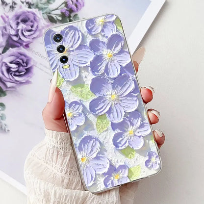 Soft Clear Siliocne Cover For Vivo V2027 V2028 V2029 Phone Case Vivo Y11s Y12s Y20 Y20s Y20i Y20G Cartoon Animals Flower Coque