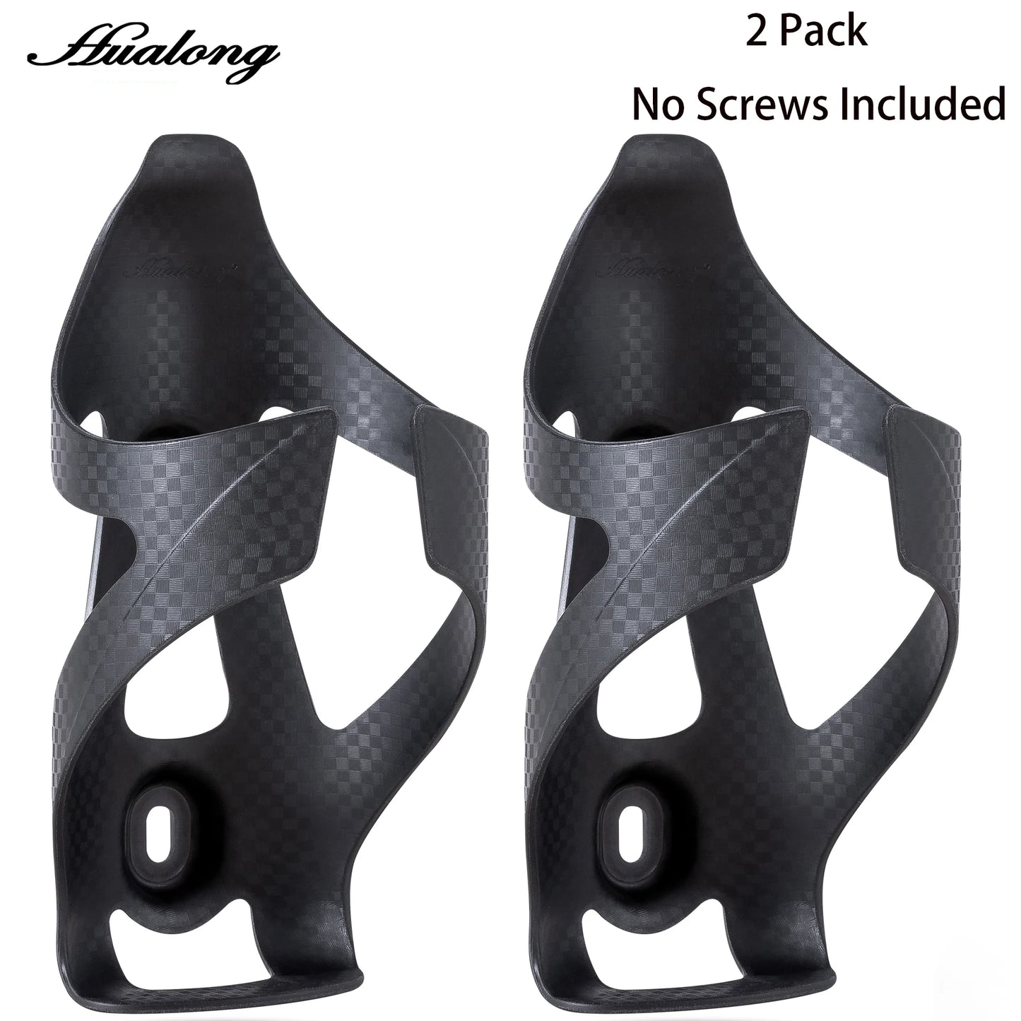 HUALONG Bike Water Bottle Holder Nylon Add Carbon Fiber Water Bottle Cage Road MTB Gravel Bikes Bicycle Water Bottl Drink Cup Ho