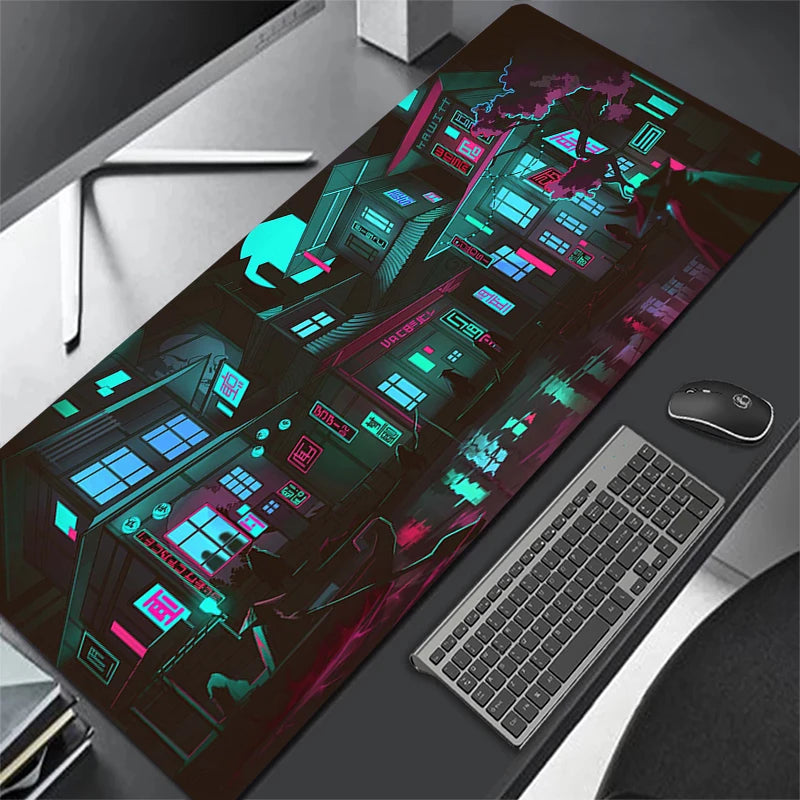 Large Personalized Art Gaming Mouse Pad Anime Rubber Edge Computer Mousepad Laptop Desk Mat Locking System for Gamers