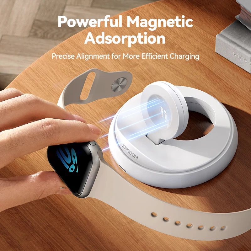 Joyroom for Apple Watch Charger Stand Portable Magnetic Charging Dock Fast Charger for iWatch Ultra/SE/Series 9 8 7 6 5 4 JR-W12