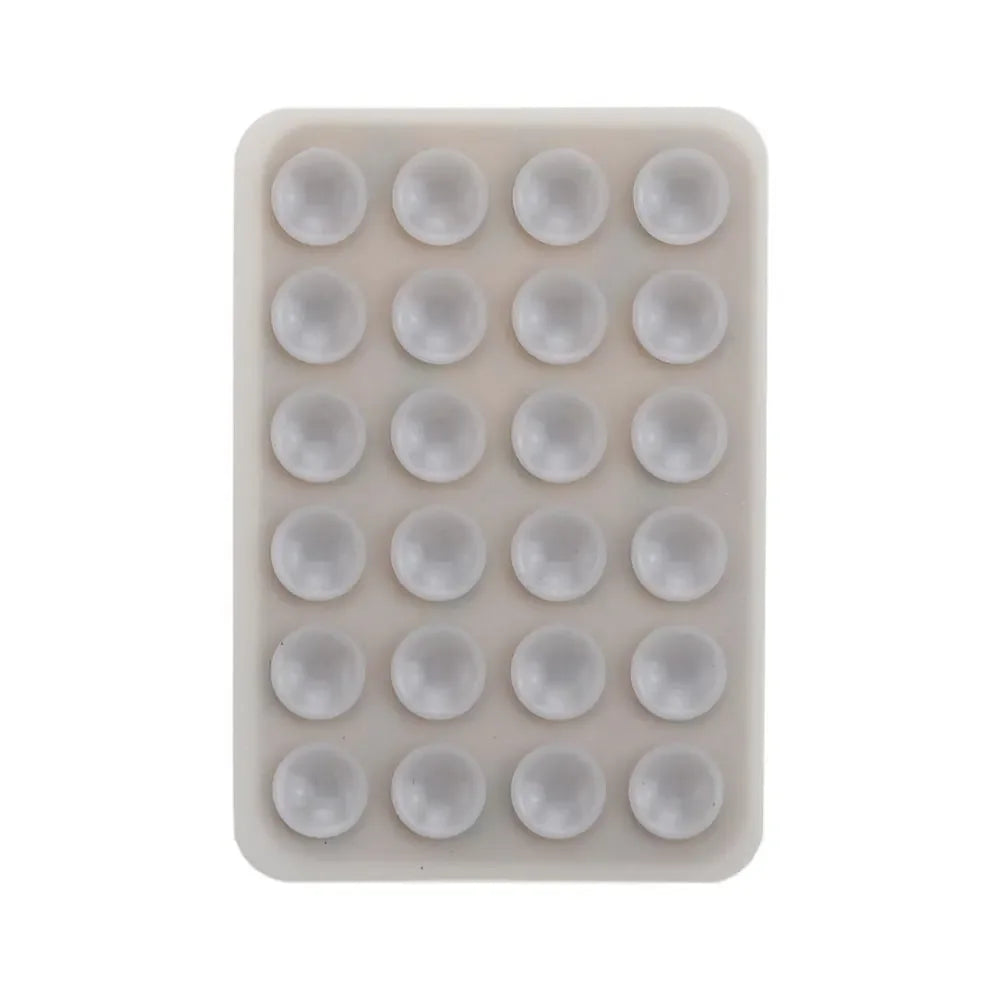 Multifunctional Silicone Suction Pad Phone Fixture Suction Cup Backed Adhesive Rubber Sucker Pad Fixed Pad 24Square Suction Cups