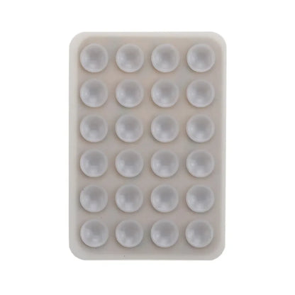 Multifunctional Silicone Suction Pad Phone Fixture Suction Cup Backed Adhesive Rubber Sucker Pad Fixed Pad 24Square Suction Cups