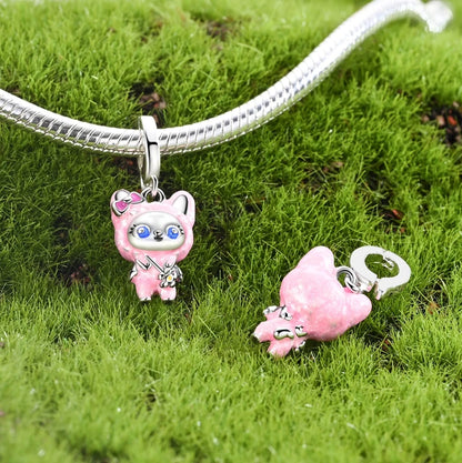 New IN 925 Sterling Silver Charms Beads Headphones Snail Fox Rose Pendant Jewelry Fit Original Bracelet For Women DIY Gift