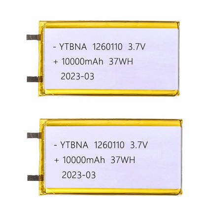3.7V 10000mAh 1260110 Polymer Lithium Battery/lithium Ion Battery for Power Bank,GPS,100% Real Capacity