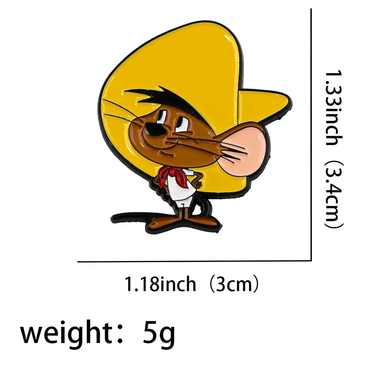 Mexican Mouse Enamel Pin Badges on Backpack Brooches for Women Men Lapel Pins Animal Jewelry Cosplay Accessories Toys Gift