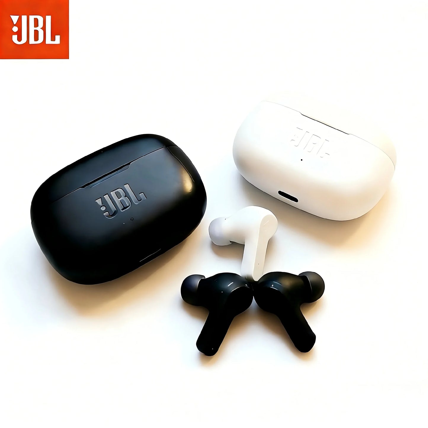 JBL Wave 200 True Wireless Bluetooth Earphones Stereo Earbuds Bass Sound Headphones Headset W200 Wireless Earphones MiC