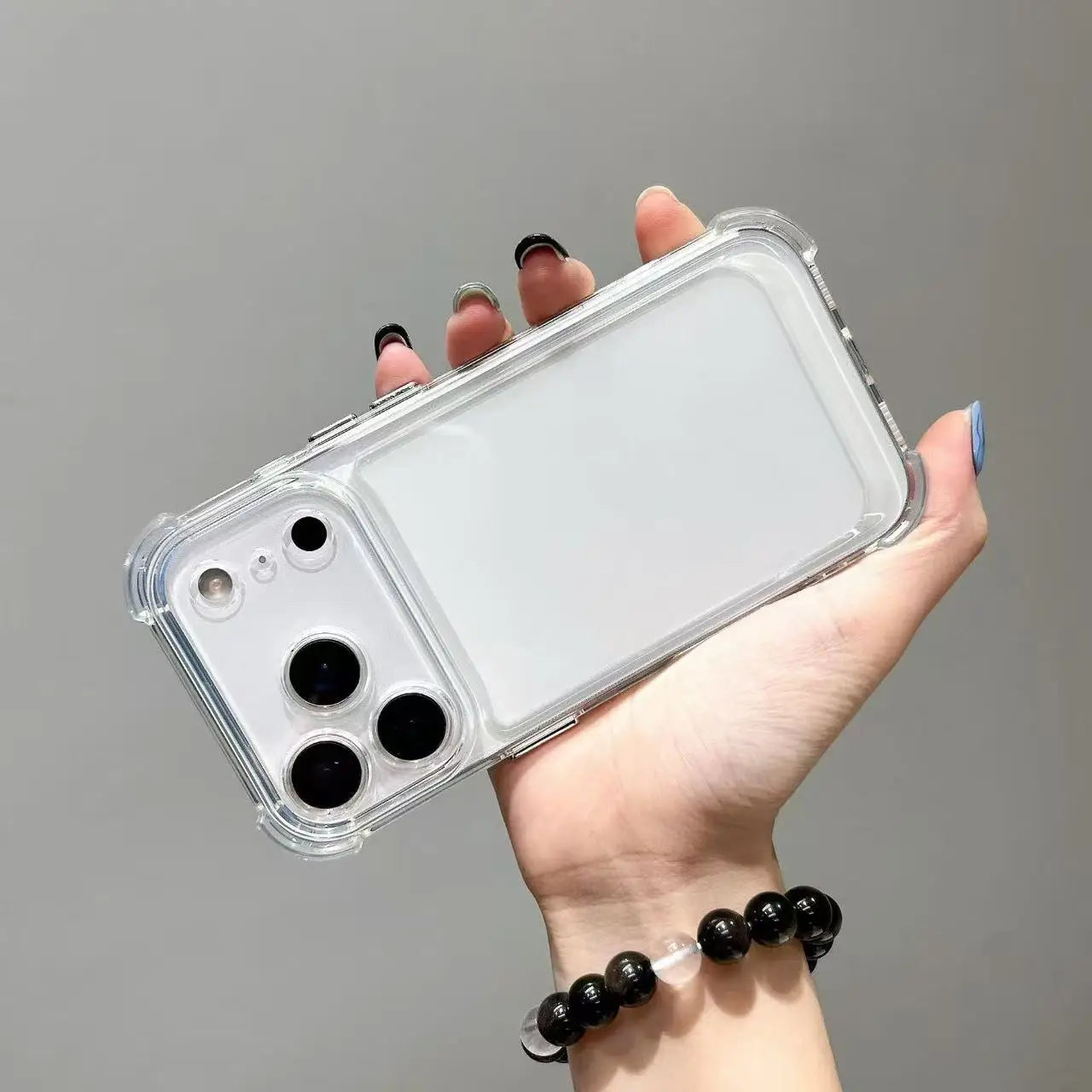 Luxury Shockproof Transparent Phone Case For iPhone 17 Air 16 15 14 Plus 13 12 11 Pro Max 17Air Clear Soft Bumper Cases Cover