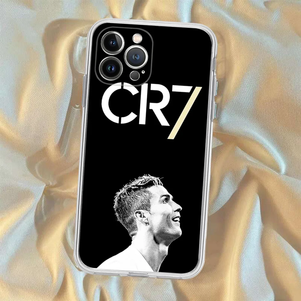 FOOTBALL Cr7 R-Ronaldo Phone Case For IPhone 16 15 8 7 6 6S Plus X SE XR XS 14 11 12 13 Mini Pro Max Mobile Case