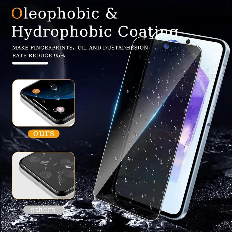 Privacy Screen Protector for Samsung A55 A56 A36 A26 A15 A14 A13 A06 A54 A53 A52 A33 A34 A35 A25 A22 A32 A01 A03 A02 A05 Glass