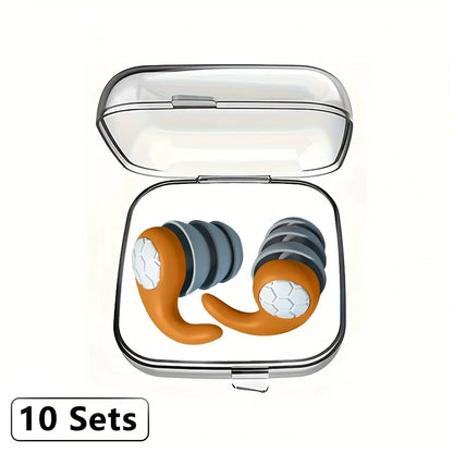 Silicone Sleeping Ear Plugs Three-Layer Noise Reduction Waterproof Earplug Professional Soundproof Earplug Earplugs For Swimming