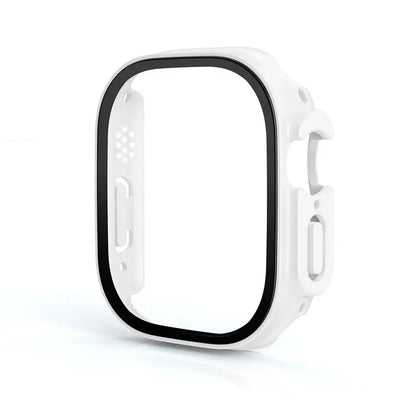 Glass+case For Apple Watch Ultra 49mm strap smartwatch PC Bumper+Screen Protector Tempered Cover iwatch series band Accessories