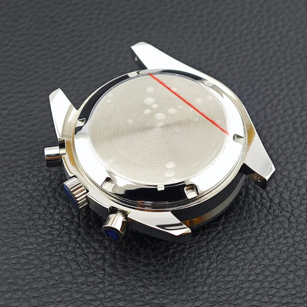 39.7mm Men's watches metal case FIT VK63 movement case watch accessories watch parts Fits 20mm strap Watch Box