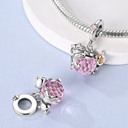 New IN 925 Sterling Silver Charms Beads Headphones Snail Fox Rose Pendant Jewelry Fit Original Bracelet For Women DIY Gift