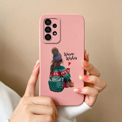 Case For Samsung Galaxy A13 A 13 4G 5G New Design Soft Liquid Silicone Full Coverage Back Cover Anti Slip Shockproof Bumper Capa