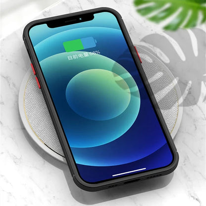 Luxury Matte Clear Magnetic Phone Case For iPhone 17 Air 16 E 15 14 13 12 11 Pro Max Plus Mini Wireless Charge Shockproof Cover