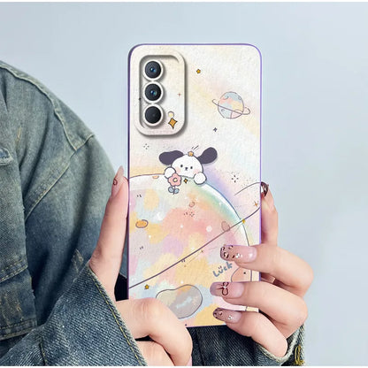For Realme GT Master Phone Case GTmaster Edition RMX3363 RMX3360 Casing Soft Silicone Sweet Painted Fashion Flower Printed Cover