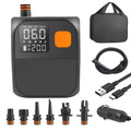 SUP Electric Pump 25PSI Electric SUP Air Pump with LED Light 12V DC 8000mAh Power Bank for Inflatable Paddle Boards Tents