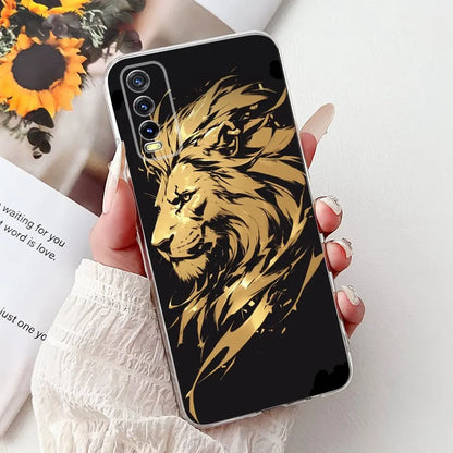Soft Clear Siliocne Cover For Vivo V2027 V2028 V2029 Phone Case Vivo Y11s Y12s Y20 Y20s Y20i Y20G Cartoon Animals Flower Coque
