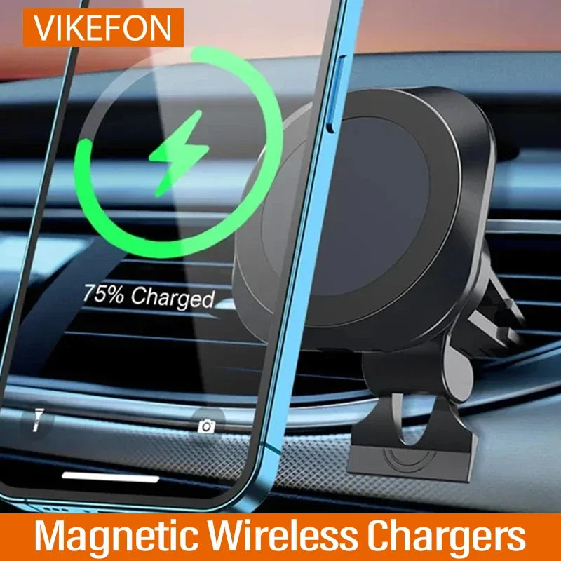 30W Magnetic Car Wireless Charger Stand Magnet Car Phone Chargers Holder Mount For iPhone 12 13 14 15 Pro Fast Charging Station