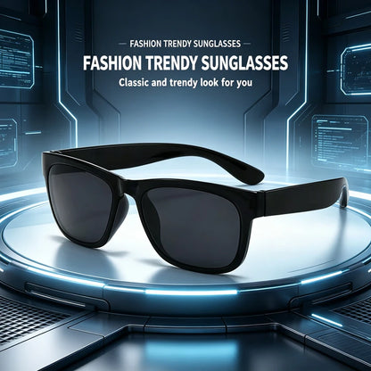 New big box retro square sunglasses fashion sunglasses riding fashion classic men and women big box sunglasses gift gift fishing