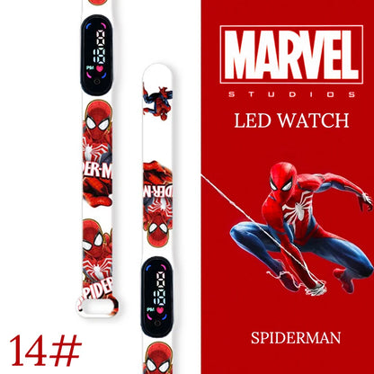 New Spiderman Kid's Watches Men Sport Wristband Bracelet Waterproof Children Digital Watch Boys LED Clock relogio montre
