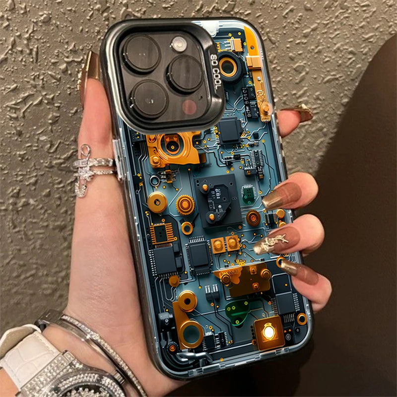 Advanced Circuit Board Electroplate IMD Phone Case For Xiaomi Poco F6 X5 X6 M6 Pro 4G Mi 14 13 12 12T 13T Pro 11 Lite 5G Cover