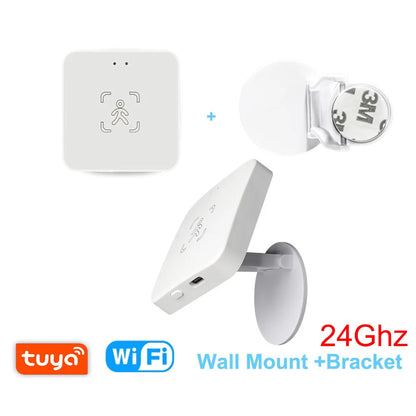 Tuya WiFi / Zigbee Human Presence Detector 24G,Luminance/Distance Detection, Smart Human Body PIR Sensor Support Home Assistant