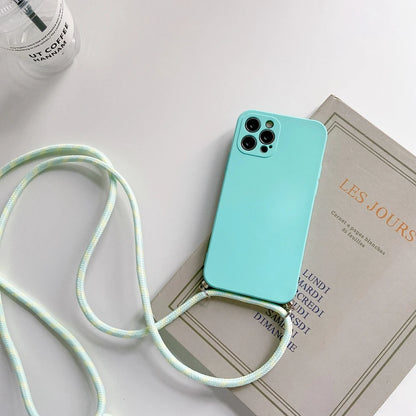 Crossbody Lanyard Phone Case For VIVO V30E V40 SE Lite V27E V25 Y21 Y33S Y22 Y53S Y35 Y36 Y38 Y28 Necklace Strap Rope Cover