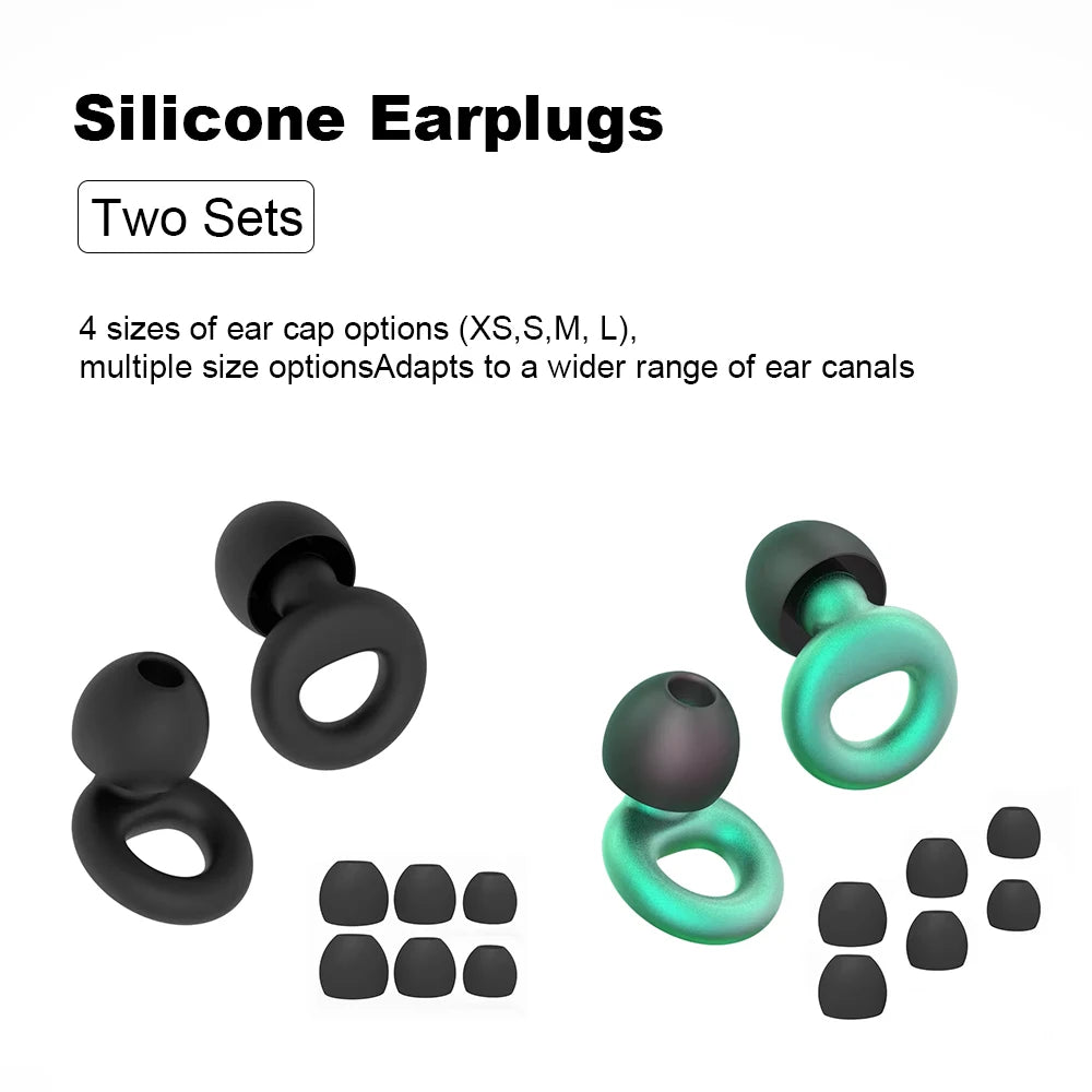Concert Ear Plugs, High Fidelity Noise Cancelling Silicone Ear Plugs, Reusable Ear Plugs for Musicians, , Focus and Sleep