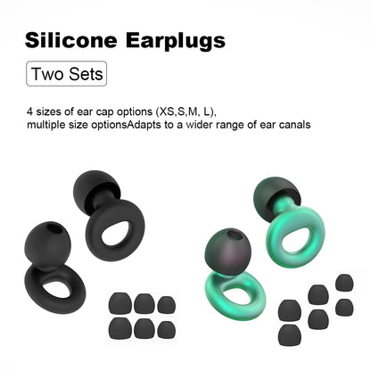 Concert Ear Plugs, High Fidelity Noise Cancelling Silicone Ear Plugs, Reusable Ear Plugs for Musicians, , Focus and Sleep