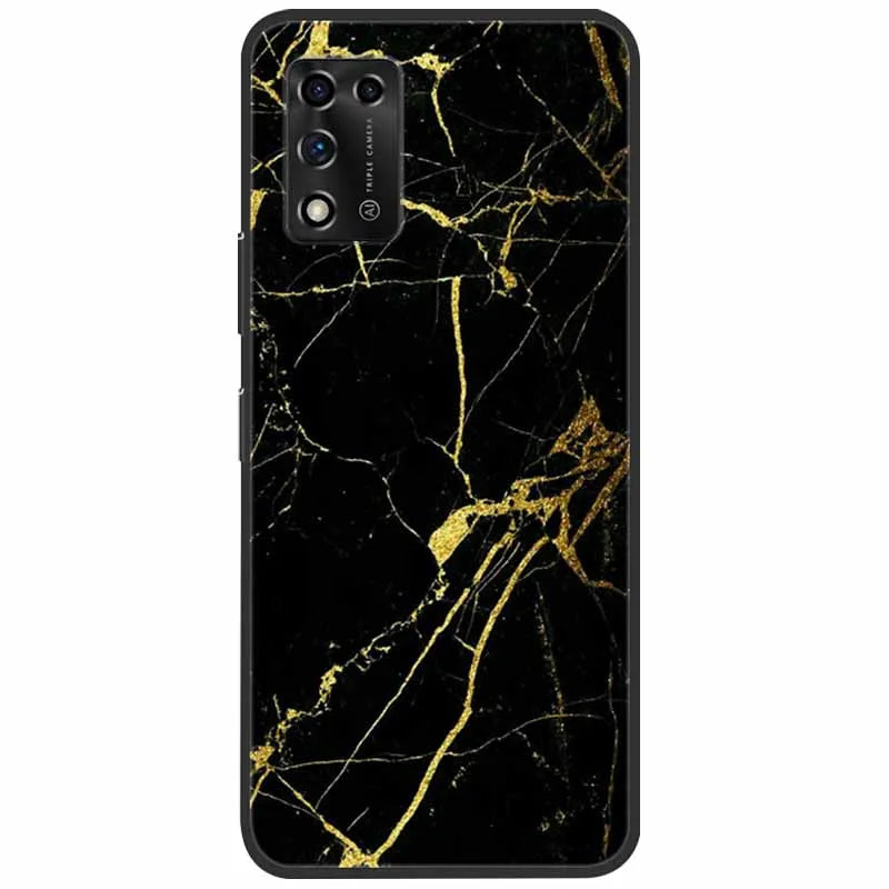For ZTE Libero 5G II Case Marble Soft Silicone Protective Back Covers for ZTE Libero 5G III A202ZT 2022 5GIII Flower Coque TPU