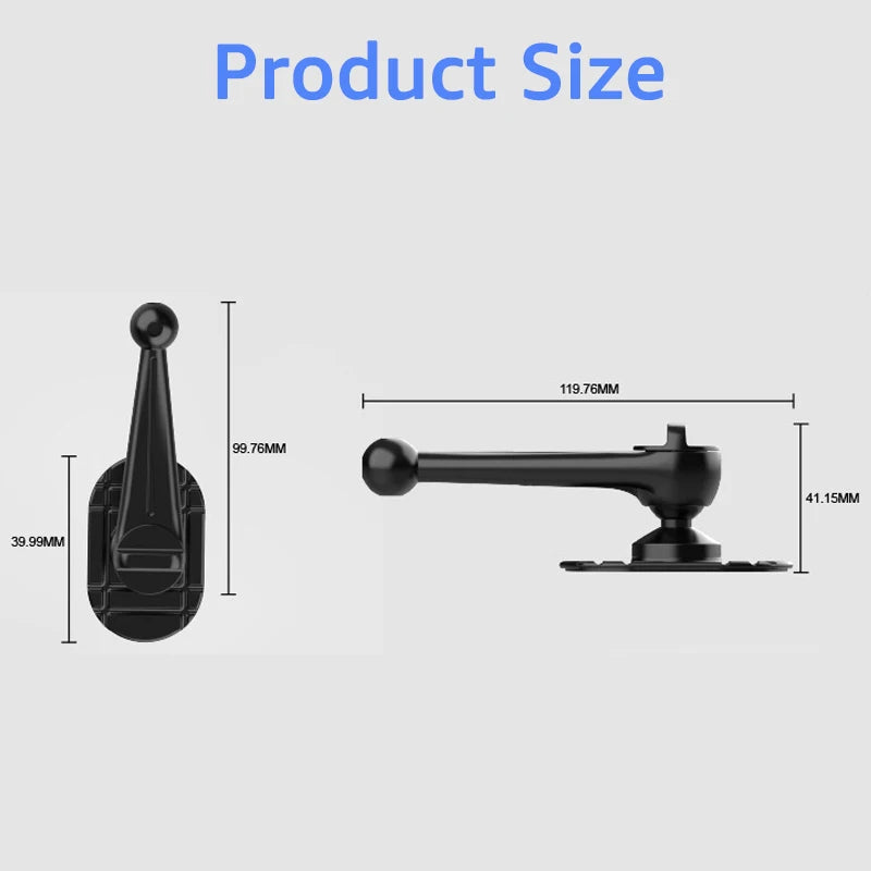 Car Cell Phone Holder Base 17mm Ball Head Base for Car Dashboard Phone Mount 360° Rotation  Car Phone Bracket Accessories