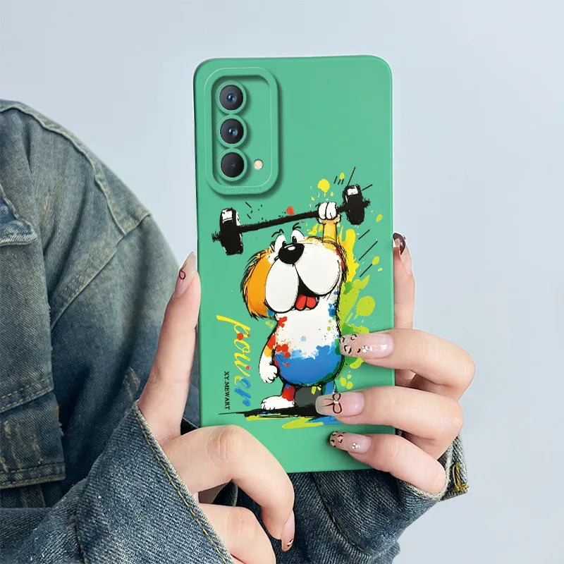 For Realme GT Master Phone Case GTmaster Edition RMX3363 RMX3360 Casing Soft Silicone Sweet Painted Fashion Flower Printed Cover
