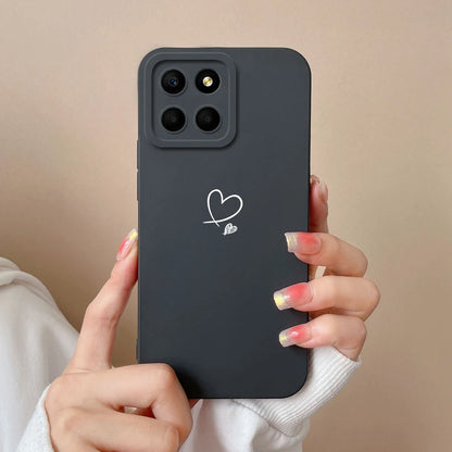 For Huawei Honor X6 X6S X6A Plus Phone Case Butterfly Heart Liquid Silicone Camera Protection Back Cover For Honor X 6 Funda