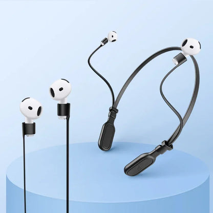 Headphone Neck Strap For AirPods 4 Anti-Lost Silicone Earphone Rope Holder Cable Wireless Bluetooth Headphone Neck Strap