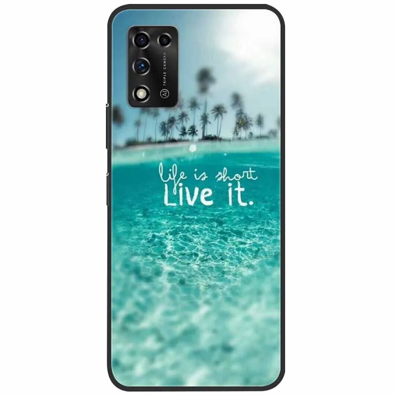 For ZTE Libero 5G II Case Marble Soft Silicone Protective Back Covers for ZTE Libero 5G III A202ZT 2022 5GIII Flower Coque TPU