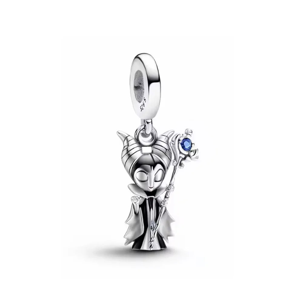 Fashionable 925 Silver Cartoon Beads Compatible with European Bracelet Koala Rabbit Mouse Princess Anime Beads DIY Jewelry Gift