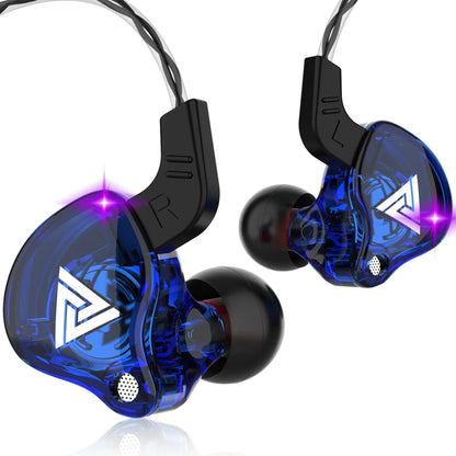 QKZ AK6/AERS/AK6 PRO Wired Headphones Dual Drive HiFi Earphone with Mic 3.5mm Sport Running Music Earbuds Bass Stereo Headset
