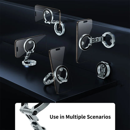 New Dual-Sided Magnetic Phone Holder w ColdShoe 1/4"-20 For MagSafe iPhone 16 15 14 Android Tripod Gym Car Holder Phone Stand