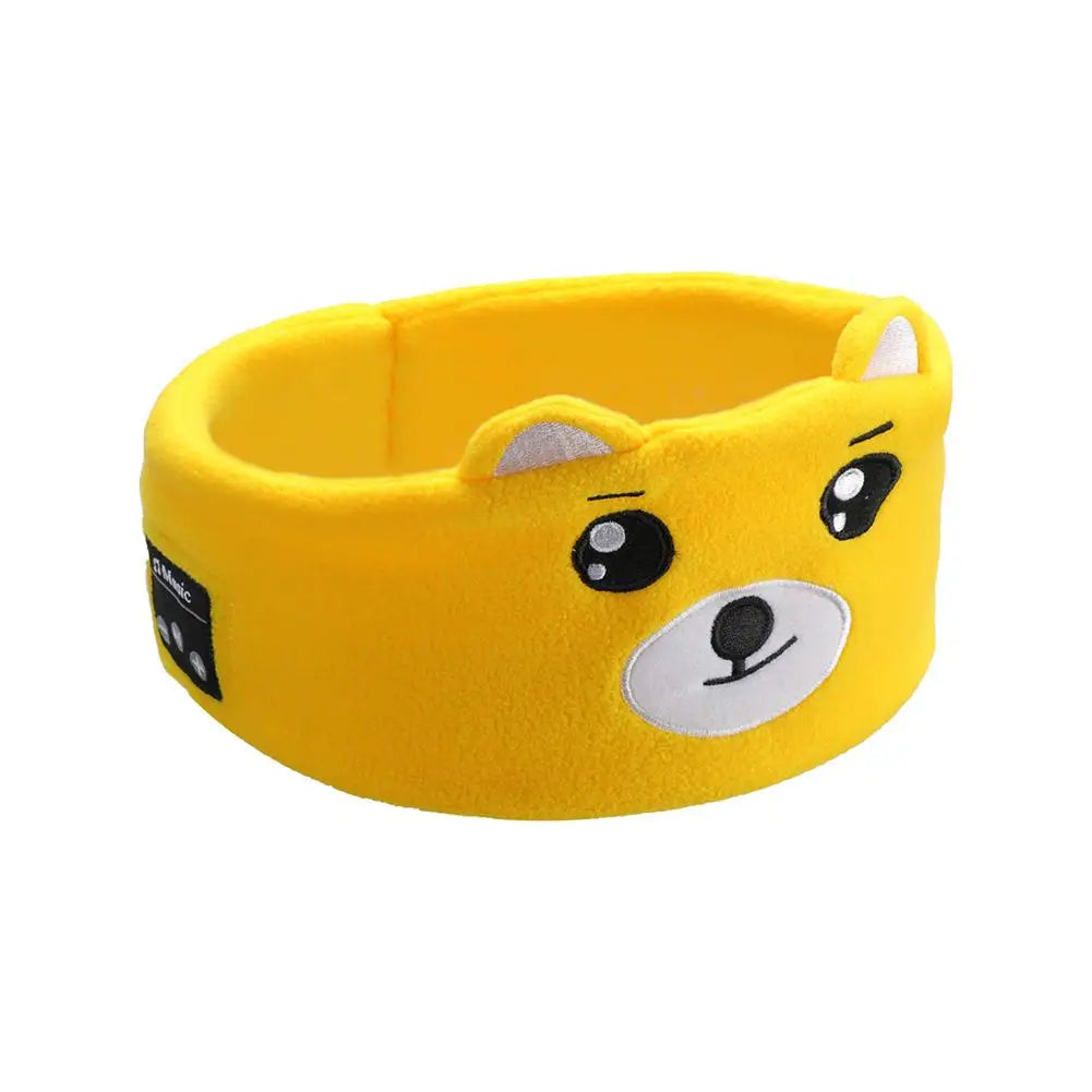 Bluetooth Music Headband Bluetooth V5.0 Chip Animal Bluetooth Wireless Headphones Kids Headband Thin Mask Speaker Sleep K6A9
