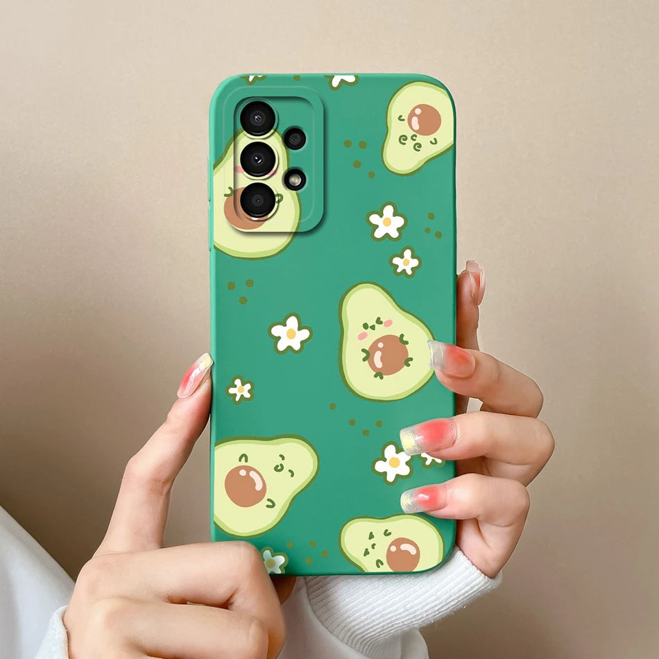 Case For Samsung Galaxy A13 A 13 4G 5G New Design Soft Liquid Silicone Full Coverage Back Cover Anti Slip Shockproof Bumper Capa