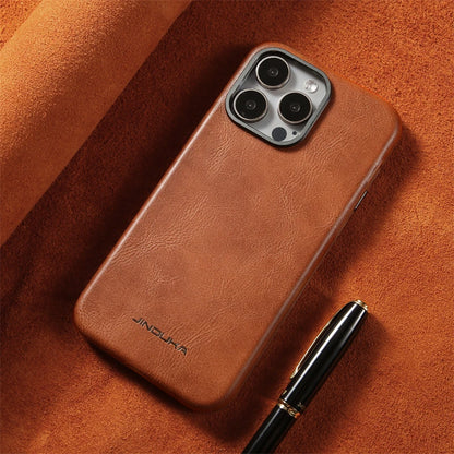 For MagSafe Business Leather Phone Case for iPhone 17 16 15 14 13 Pro Max Plus 17air Magnetic Wireless Charging Shockproof Cover