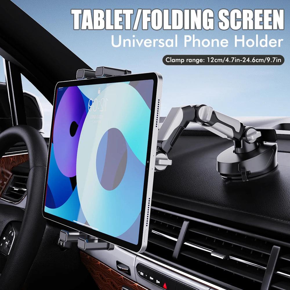 Large Truck Bus with Suction Cup Machine Joint Arm Cell Phone Holder Clip Ipad Truck Bus Car Dashboard Windshield Tablet Holder