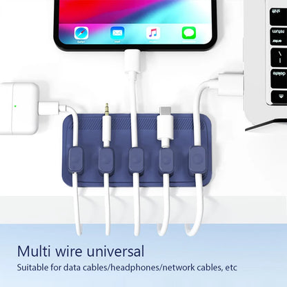 Multipurpose Magnetic Organizer Desktop Cable Clip Mouse Wire Protector Cord Winder Self-Adhesive Fixed USB Charging Line Holder