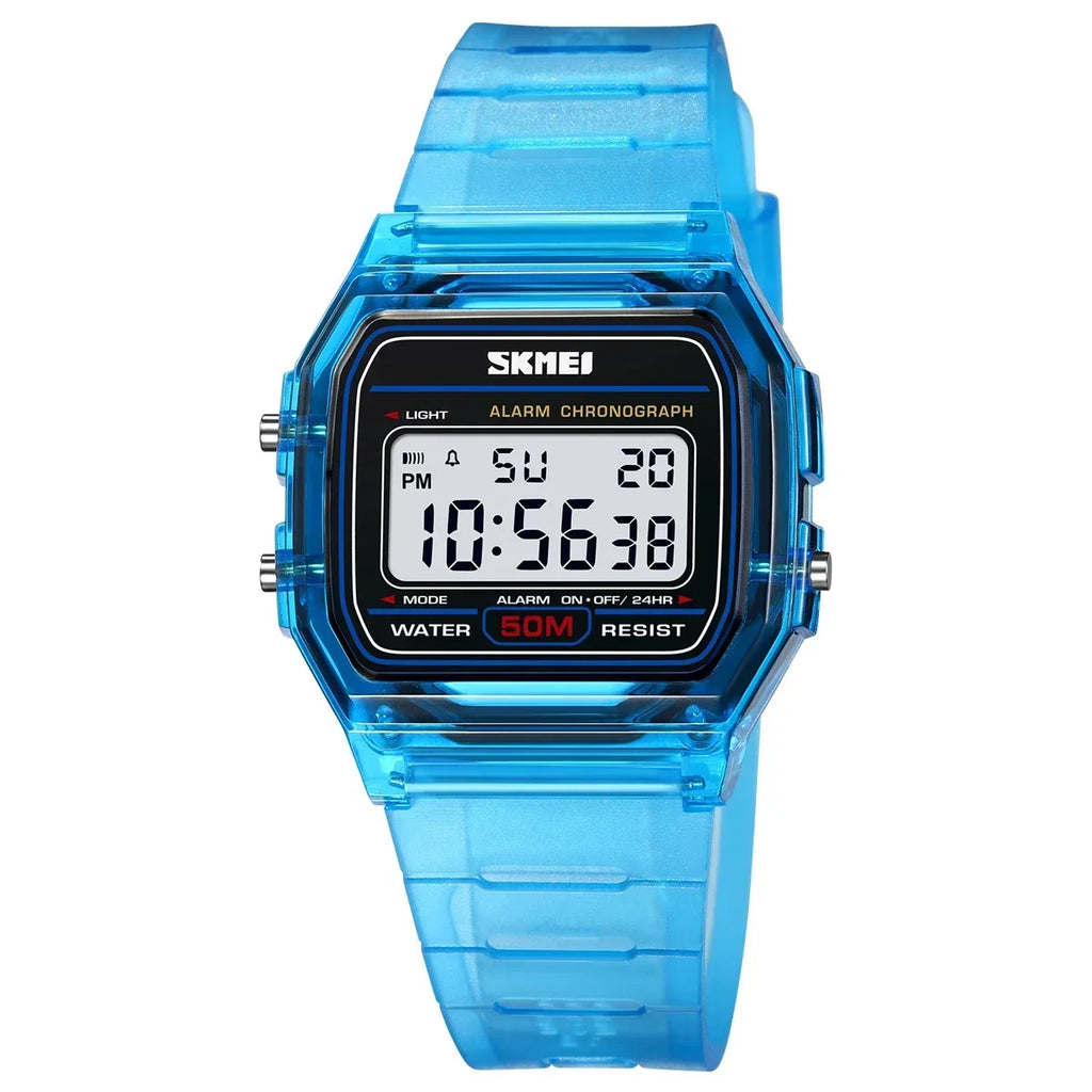 SKMEI 2056 Waterproof Sports Watch for Men Women Electronic Countdown Boy Girl Digital Date Wristwatches Woman Reloj Masculino