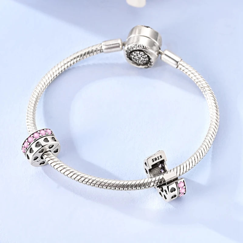 New IN 925 Sterling Silver Charms Beads Headphones Snail Fox Rose Pendant Jewelry Fit Original Bracelet For Women DIY Gift