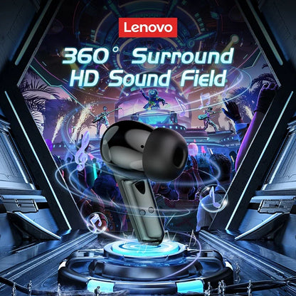 Lenovo GM2 Pro Headphones Wireless Bluetooth 5.3 Earphone Dual Mode HD Call with Mic Gaming Music Headset Waterproof Earbuds