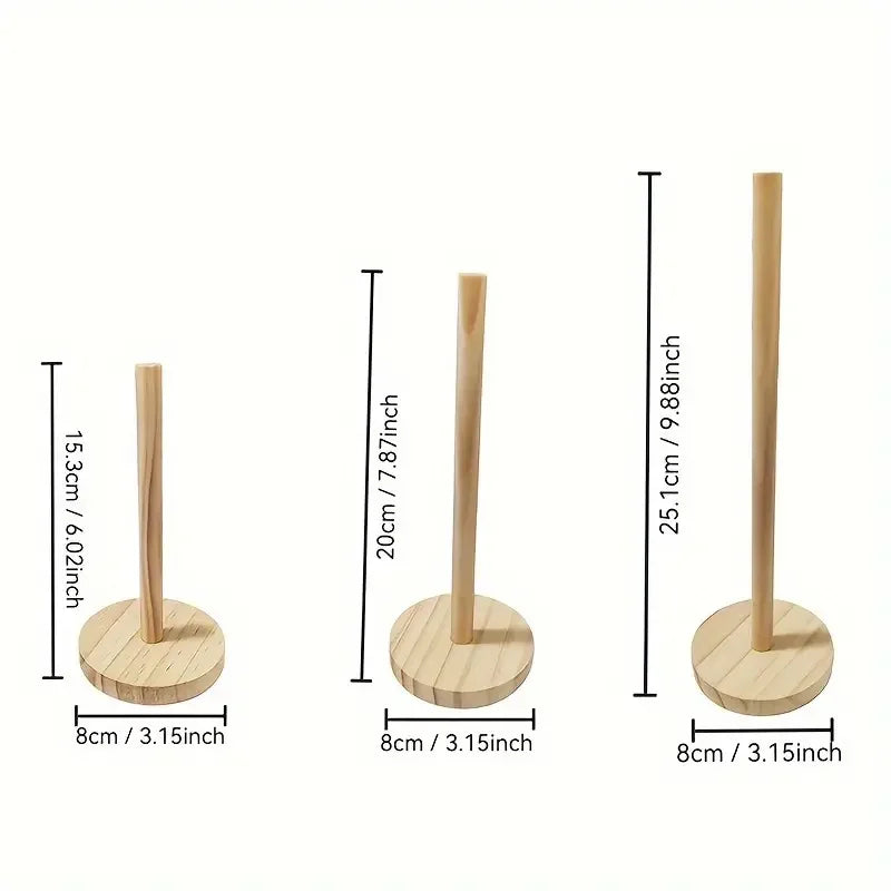 Vertical Bracelet Holder Wood Tabletop Bracelet Display Stand Bangle Display Holder for Watches Bracelets Scrunchies Hair Bands