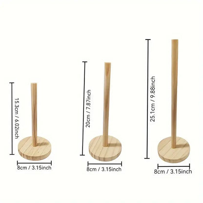 Vertical Bracelet Holder Wood Tabletop Bracelet Display Stand Bangle Display Holder for Watches Bracelets Scrunchies Hair Bands